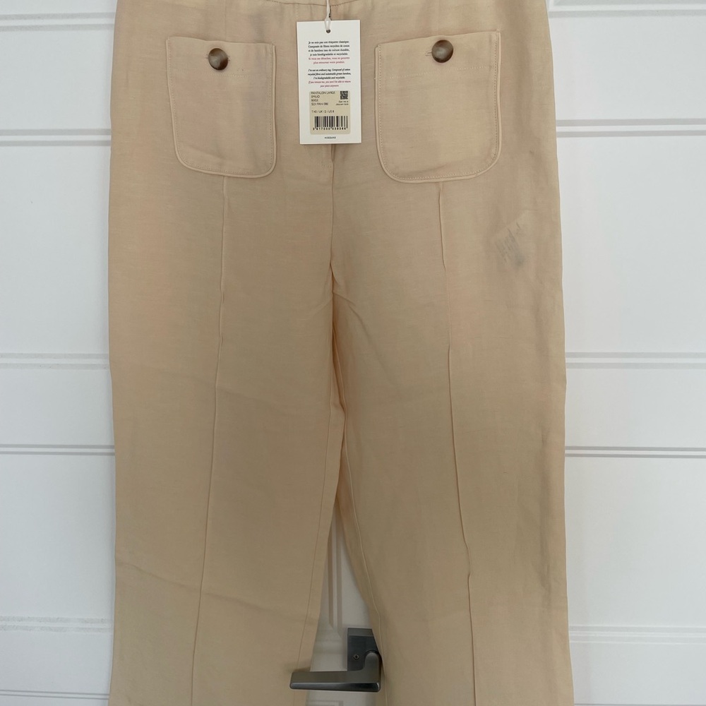 Sezane Beige 7/8s Pants